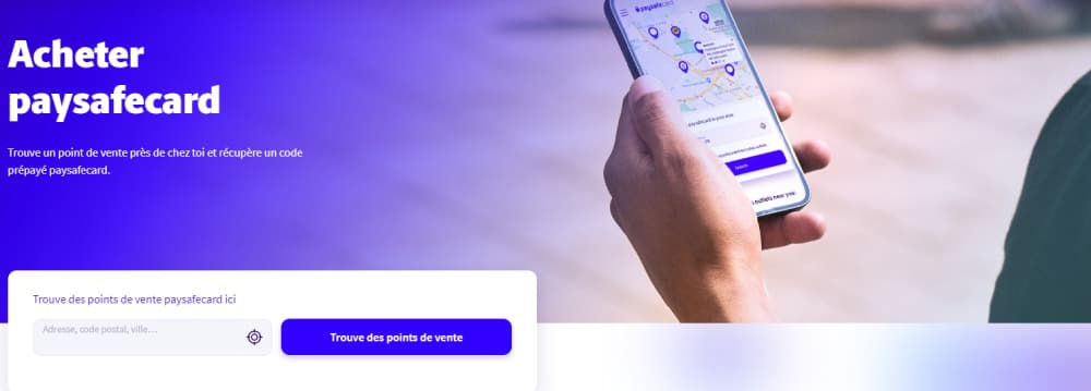 outil point de vente géolocalisé Paysafecard
