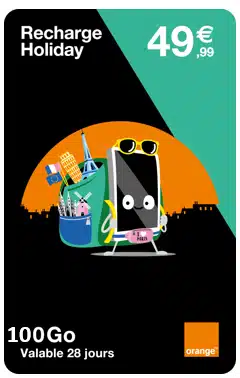 Recharge Orange Holiday 49,99 euros
