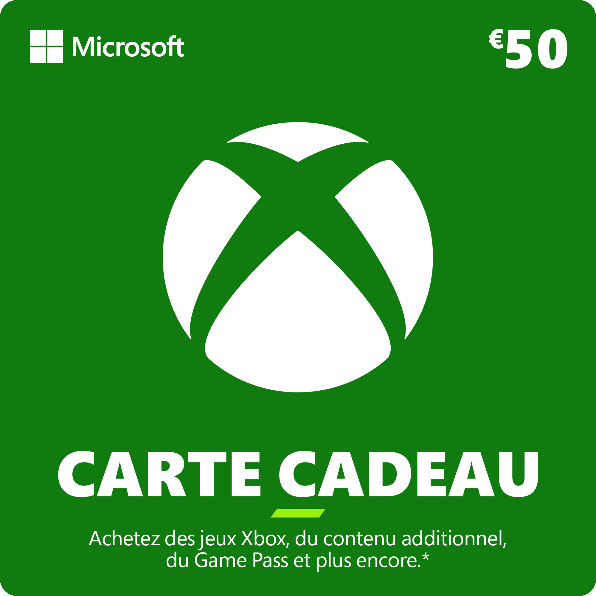 Carte Xbox 50€