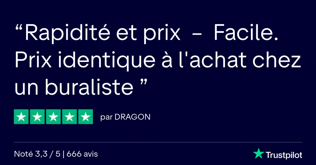 avis click and recharge laissé sur trustpilot par dragon