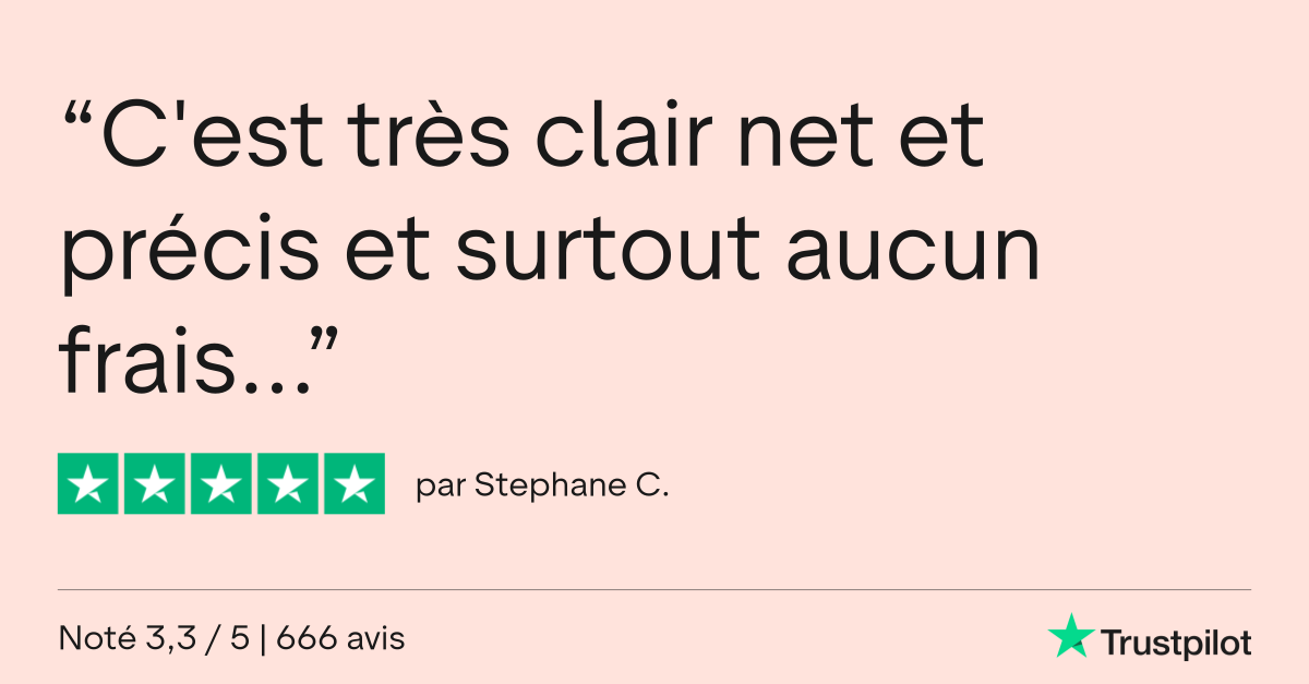 avis click and recharge laissé sur trustpilot par stephane